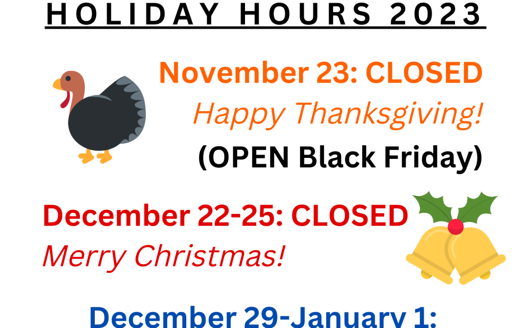 Holiday Closed Hours