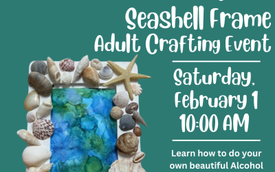 Alcohol Painting and Seashell Adult Craft