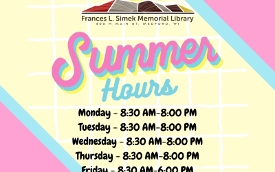 Summer Hours now through Labor Day